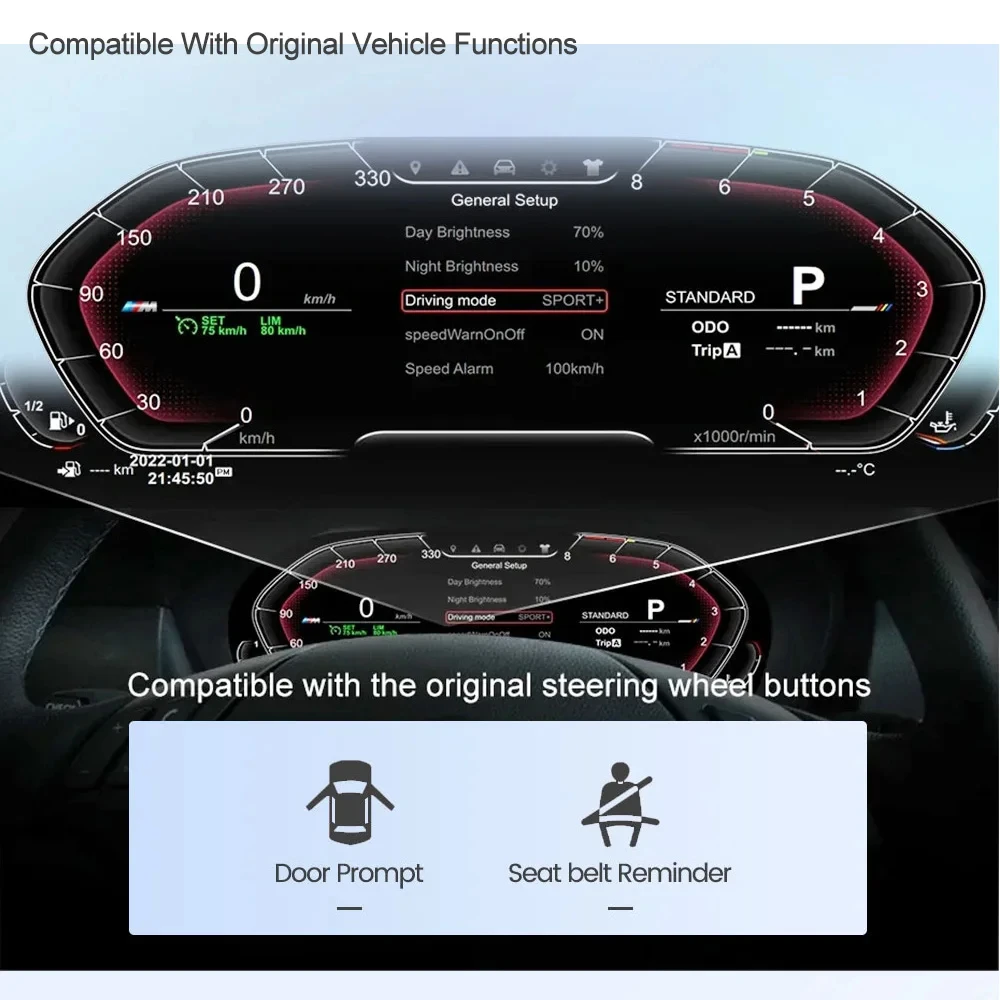 Фото Цифровая приборная панель (Virtual Cockpit) для BMW 5 серии E60 E61, 6 серии E63 E64 (2004-2009) №5