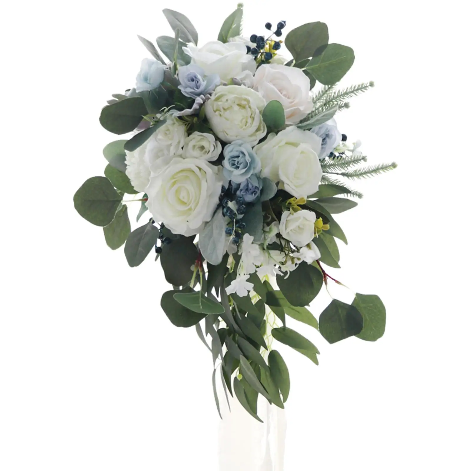 

Bridal Bouquet Handmade Multi Colors Rose Artificial Bridal Bouquet for Anniversary French Wedding Party Photo Prop Ceremony