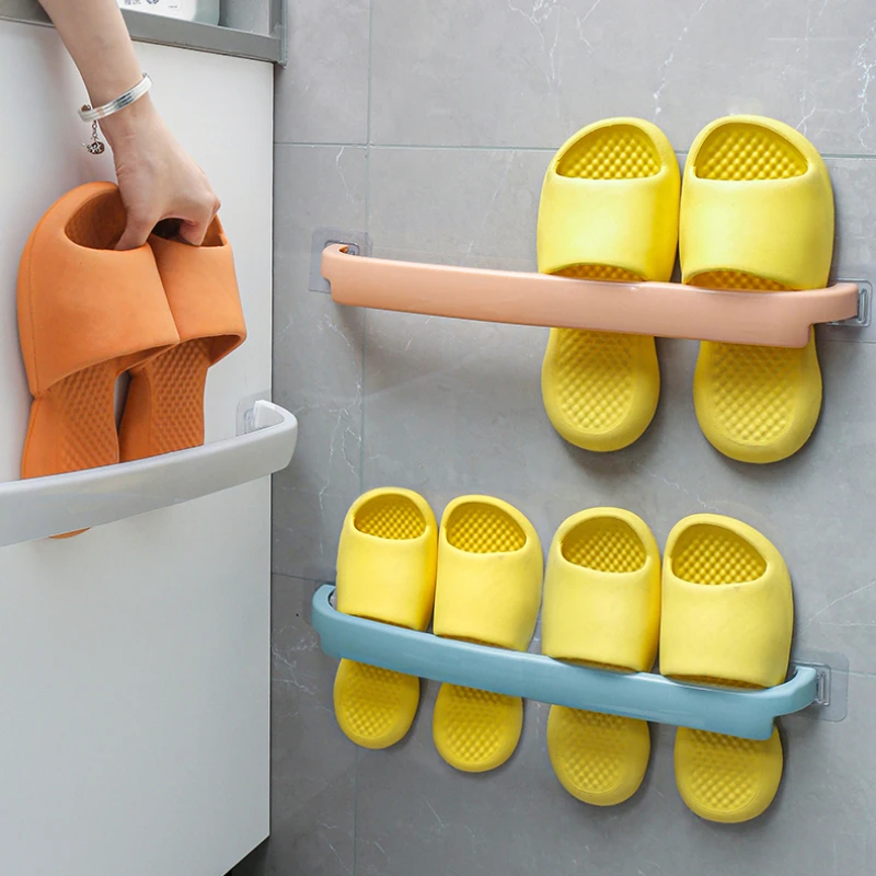 

Стеллаж для тапочек, без перфорации, стеллаж для полотенец в уборной, настенный крючок для хранения, стеллаж для полотенец в туалете, ванной ...