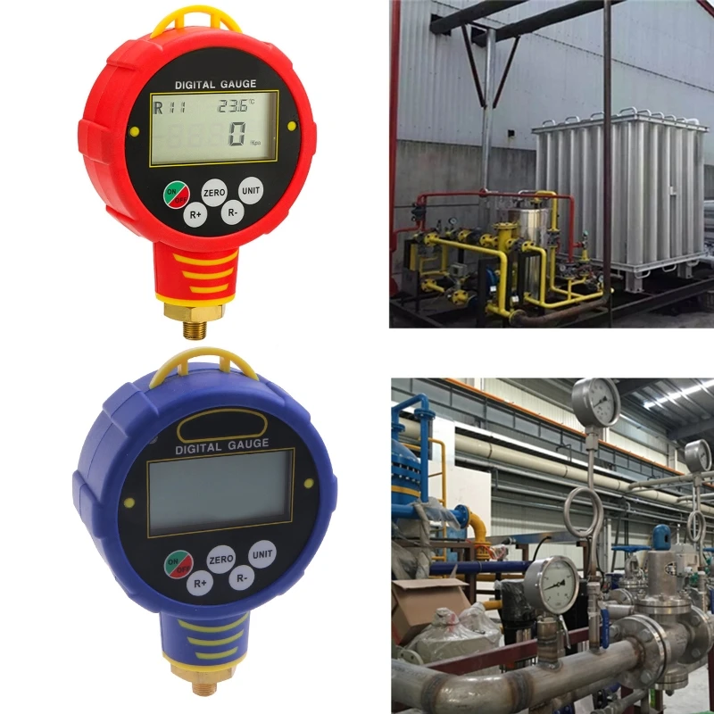 

Digital Pressure Gauge with 1/8in npt Vacuum Gauge Refrigerant Meter Comaptible with 6881H/6881L/6882/6884