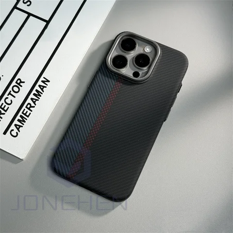 3D рельефная текстура из углеродного волокна для телефона Magsafe для iphone 12 13 14 15 Pro Max, Беспроводная зарядка, магнитная жесткая задняя крышка из поликарбоната