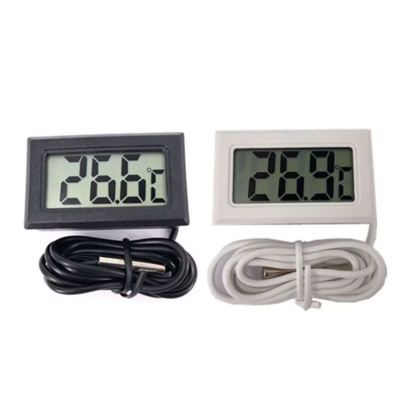 

1pc Waterproof LCD Digital Thermometer electronic instrument Aquarium Electronic Precision Fish Tank Temperature Measuring Tool