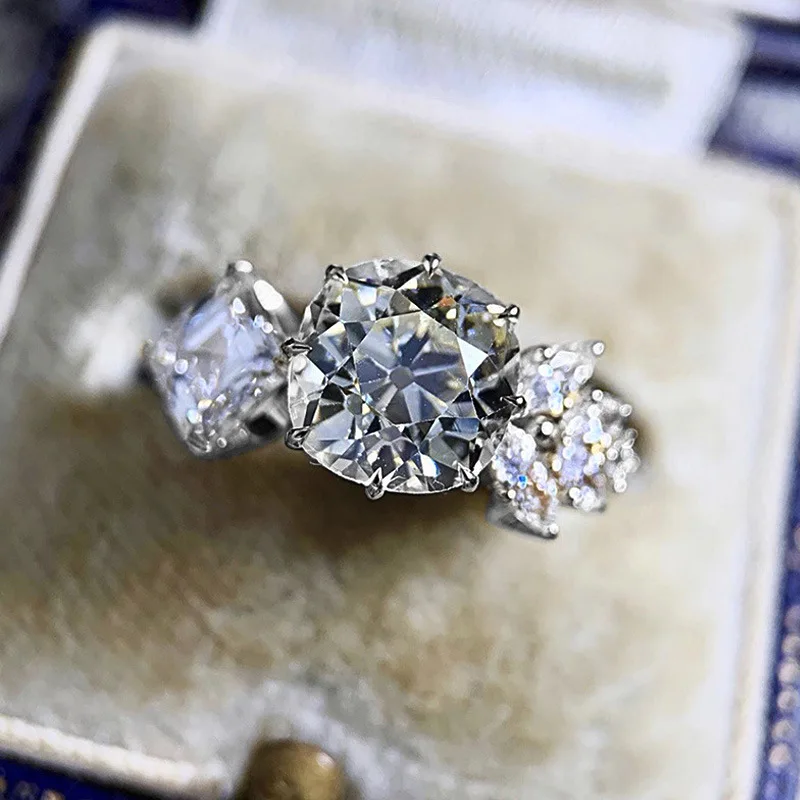 

Новые модные круглые женские обручальные кольца вечность обручальные кольца ювелирные изделия с блестящим кубическим цирконием женские м...