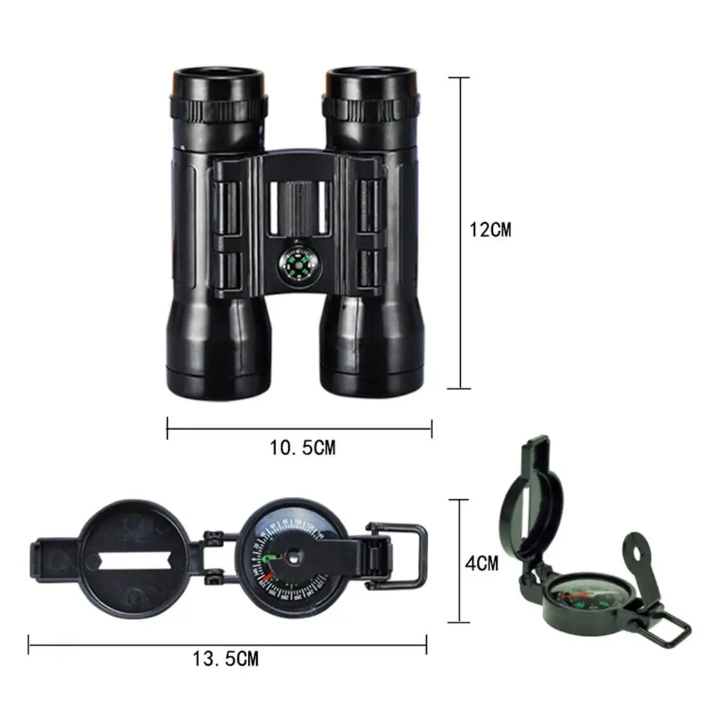 

Children Kids Police -proof Vest Compass Handcuff Toy Accs Playset