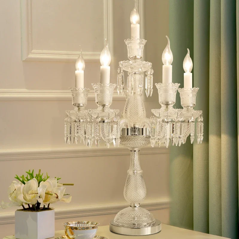 ABEL Хрустальная настольная лампа в европейском стиле лампа-свеча роскошная