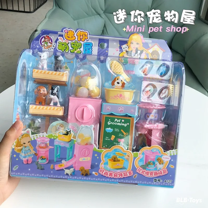 Legier Mini Pet House Shop Dog Passing Home Set Princess Girl Kids Toy A127