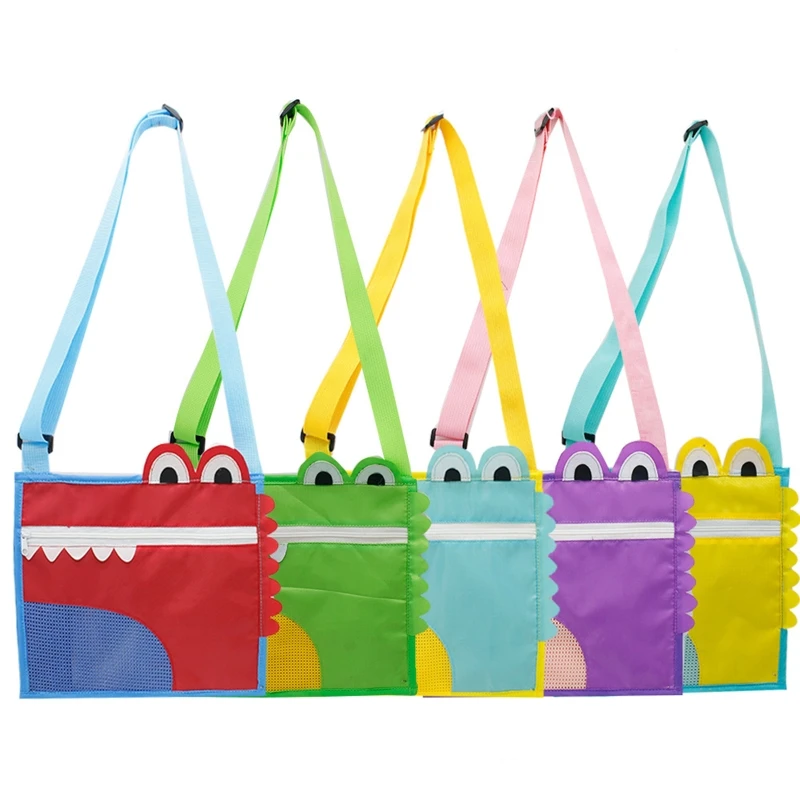 

Exquisite Cute Crocodile Mesh Crossbody Beach Bag for Swimming Boating Camping DropShipping