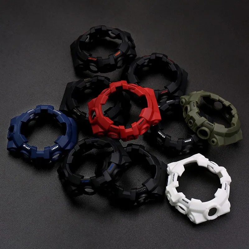 Soft Resin Watch Strap Bezel for GA700 GA-700SK GA710 GA735 Watchband Case Men Watch Band Case Rubber Bracelet