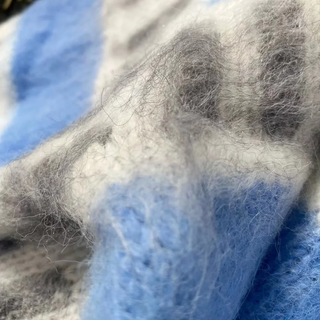 

blue cardigan sweater