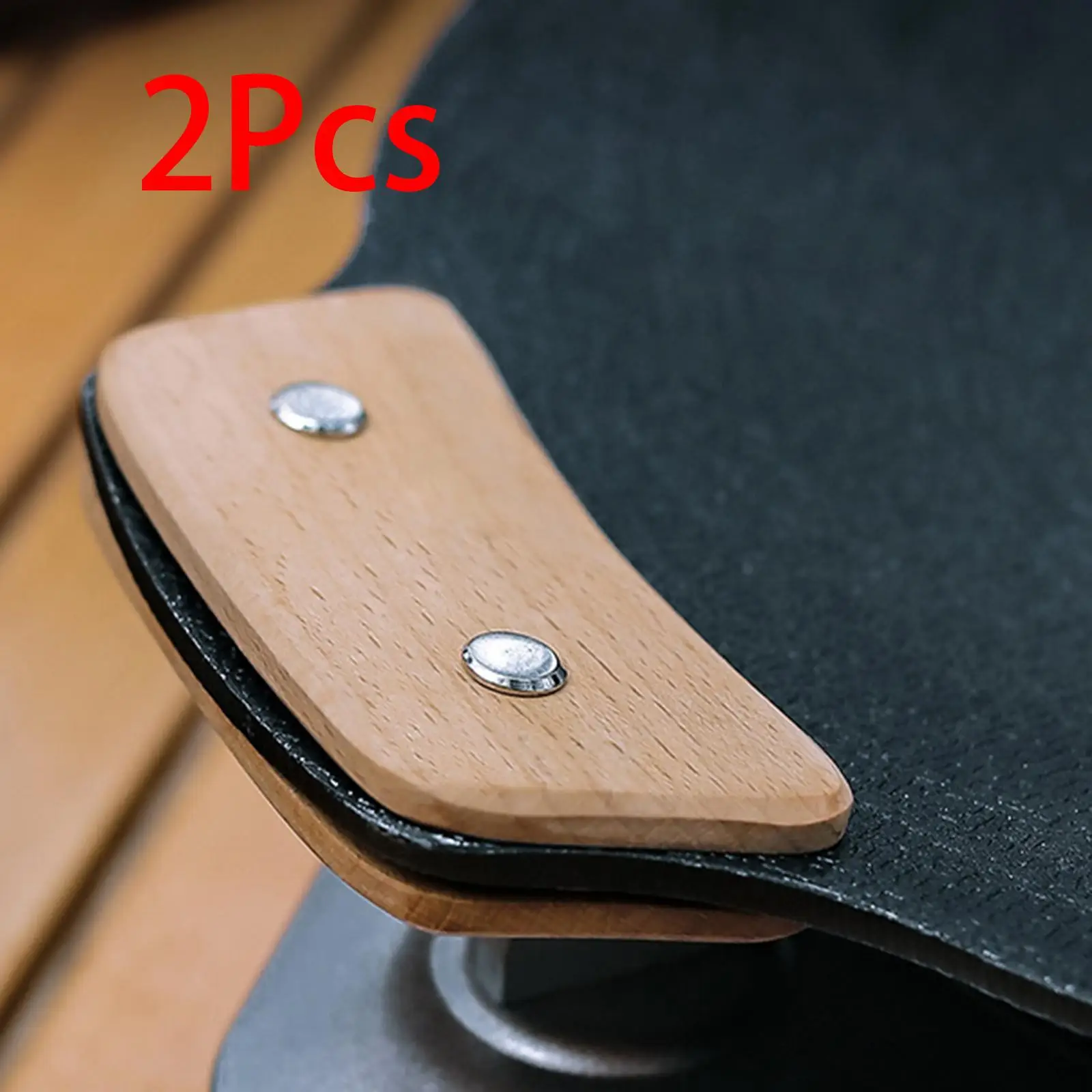 

Solid Wood BBQ Barbecue Pan Handle Anti Scalding Replacement for Griddle Pot