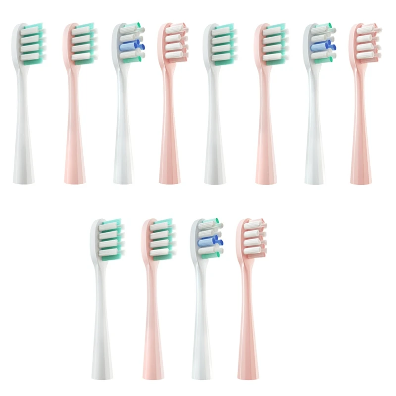 

12Piece Toothbrush Heads Replacement Parts Accessories For Usmile Y1/U1/U2 Electric Tooth Clean Brush Heads Gift Floss