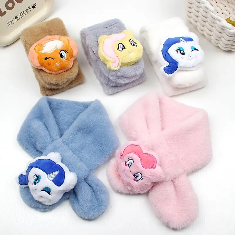 Новый инновационный шарф My Little Pony с героями мультфильмов осенне-зимний милый