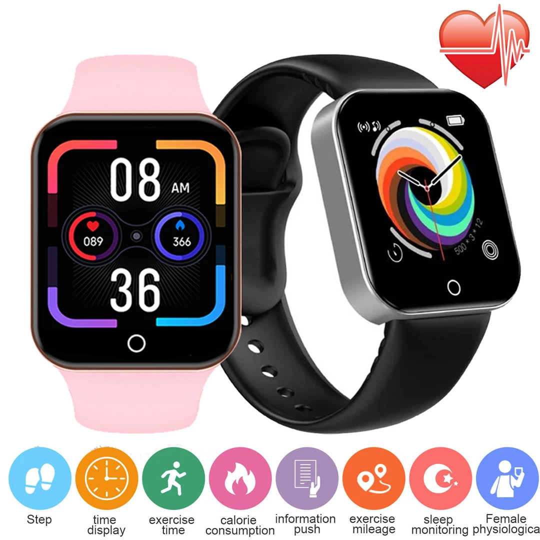 

Модные смарт-часы для мужчин, фитнес-трекер с пульсометром и монитором сна IP67, водонепроницаемый шагомер, умные часы для Android iOS