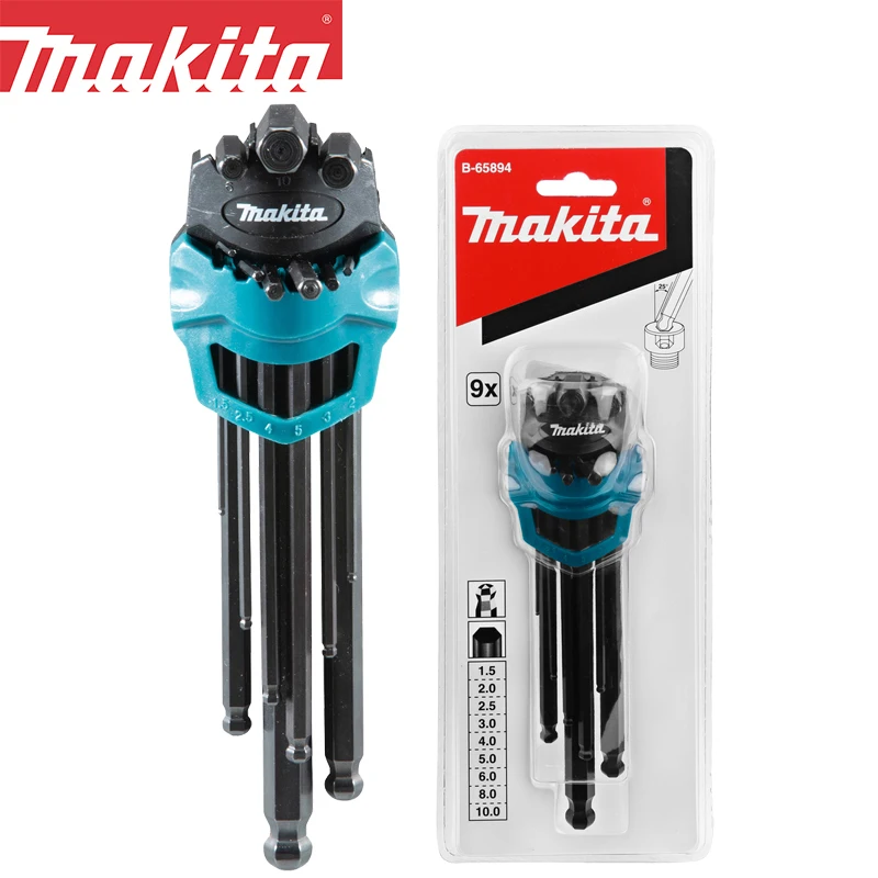 

Makita B-65894 Набор шестигранных ключей 1,5-10 мм