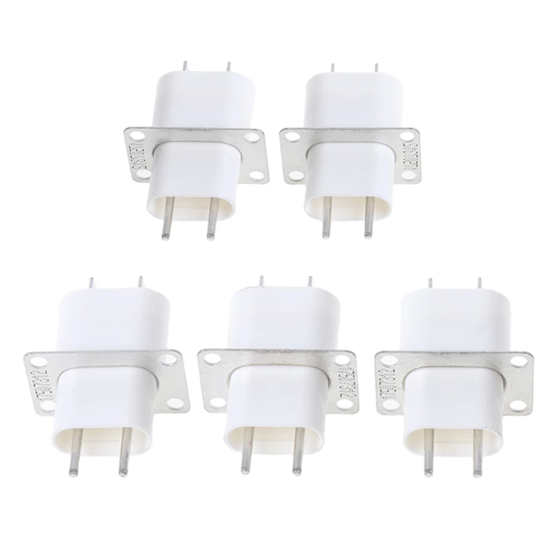 

5Pcs Electronic Microwave Oven Magnetron 4 Filament Pin Sockets Converter Home