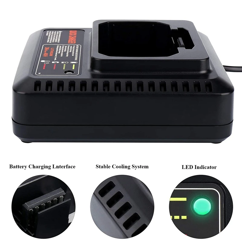 Акция! Зарядное устройство для аккумуляторов US Plug LCS36 LCS40 замена для Black &ampDecker 36V 40V Max Lithium-Ion LBXR36 LBX36 LBXR20.