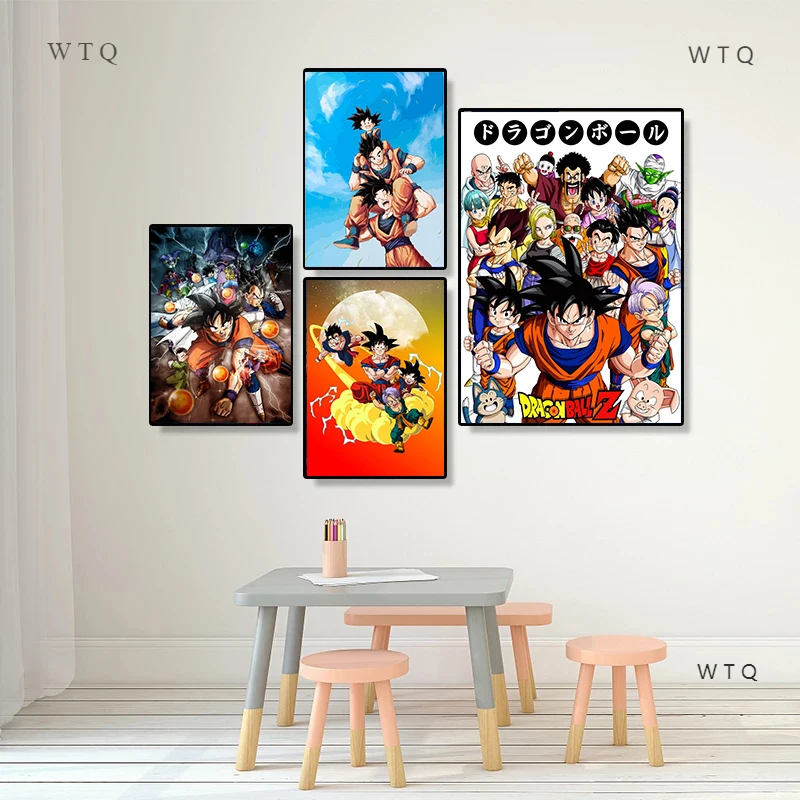 

Canvas Painting Dragon Ball Goku Legend Anime Poster Printmaker Use Dormitory Living Room Bedroom Wall Art Wall Decor Cuadros