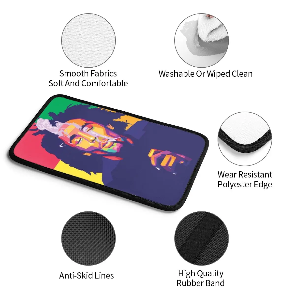 Накладка на центральную консоль Боб Марли художественный автомобильный