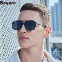 boyarn 2022 new nylon polarized sunglasses mens retro large frame sunglasses mens steampunk sunglasses eyewear
