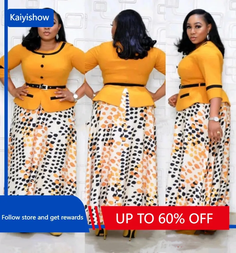 

Недорогие офисные женские платья из двух частей, американская, европейская, африканская, большие размеры