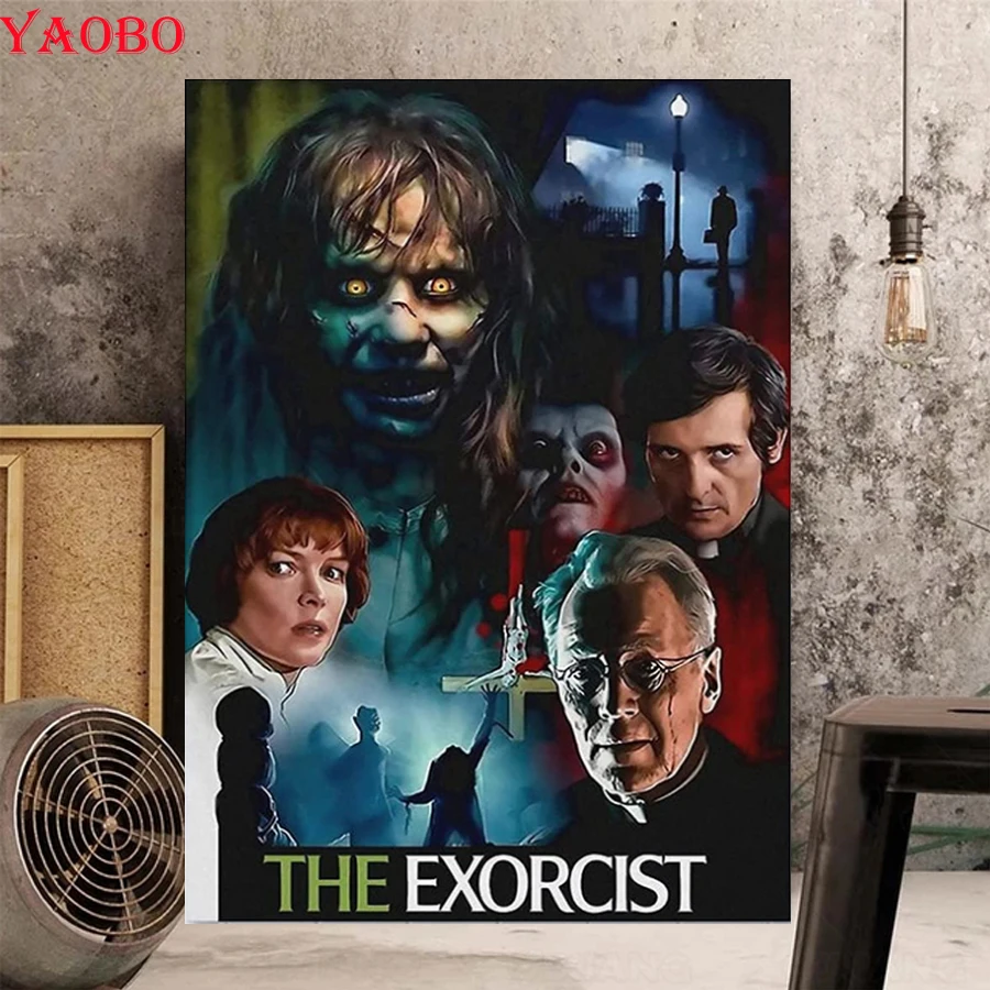 

Full Round/Square Diamond Painting Retro Horror Movie Cross Stitch Diamond Mosaic Embroidery Rhinestones Art Handmade Gifts