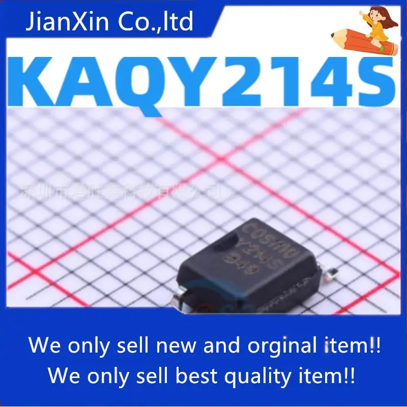 

10pcs 100% orginal new KAQY214S SOP-4 K214S Photoelectric Solid State Relay Optocoupler