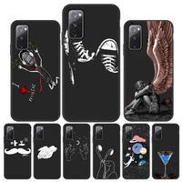 funny painted phone cases for samsung s22 cover silicon fundas galaxy s21 fe s22 ultra s20 fe s10 plus s9 s10e protective coques