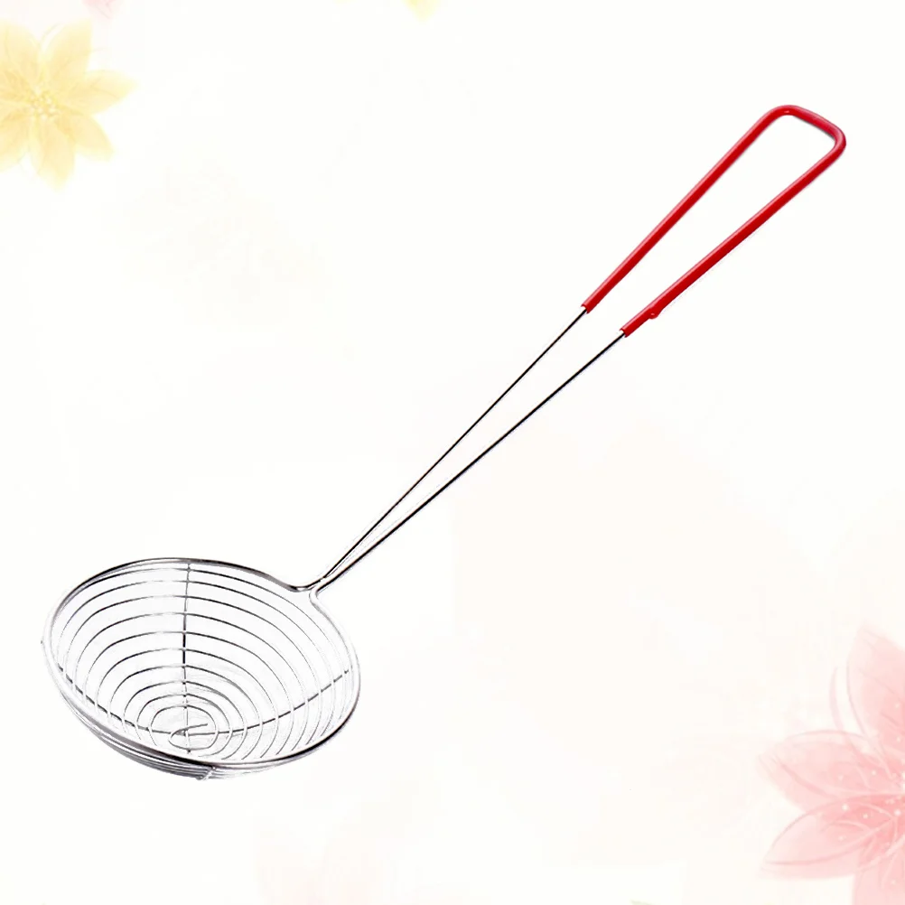 

Skimmer Strainer Cooking Spoon Stainless Steel Ladlewire Colander Ladles Spoons Frying Spider Fine Handlecanning Fry Mesh Pot