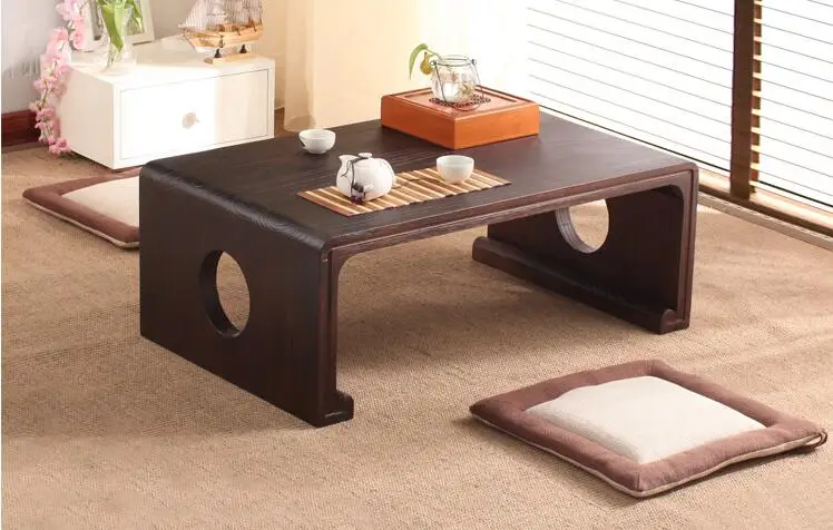 Японский антикварный консольный столик прямоугольный 80/90 см азиатская мебель