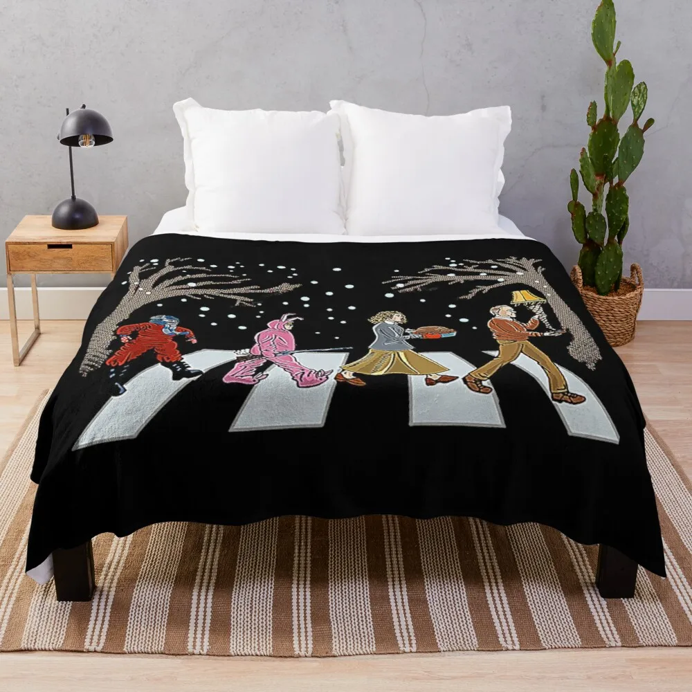 

A Christmas Story Road T-Shirt Throw Blanket Anti-Pilling Flannel Loose Blanket Kawaii Blanket