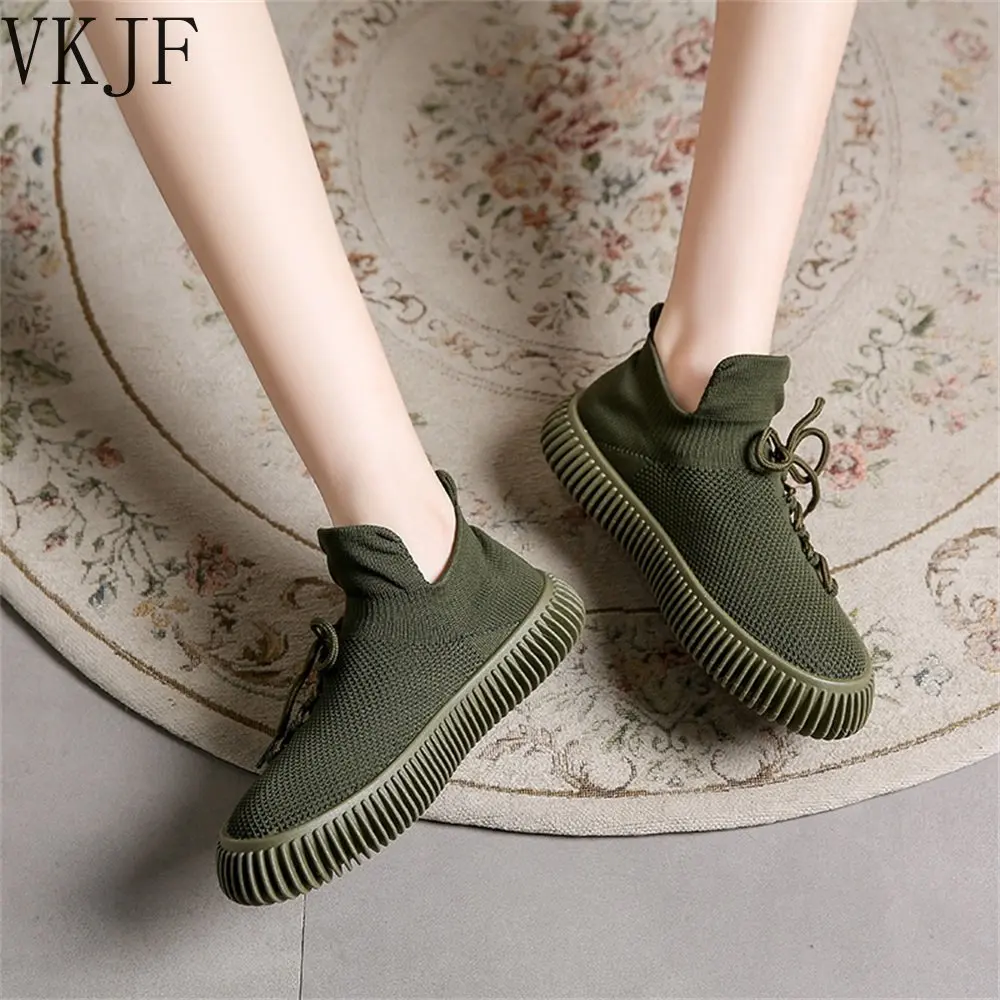 

Sneakers for Women 2023 Spring New Ladies Lace Up Breathable Casual Trainers 44 Large Sized Running Walking Sport Flats Female