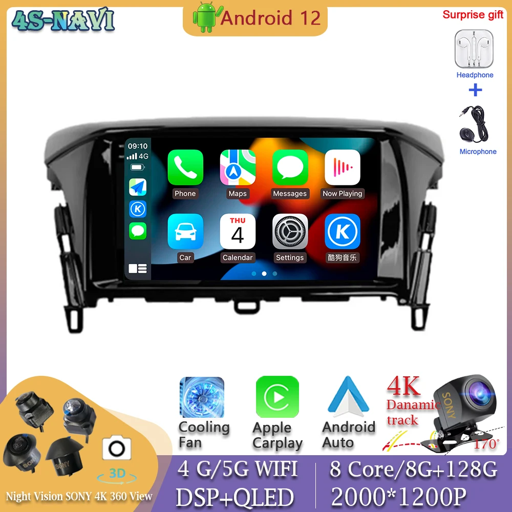 

Автомагнитола для Mitsubishi Ecl, мультимедийный проигрыватель с 9 дюймовым ips экраном, GPS-навигацией, IPS, e, Cross 2018, 2019 +