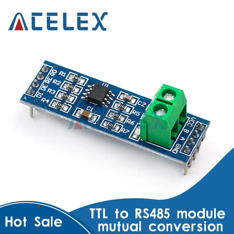 

MAX485 Module RS-485 TTL Turn To RS485 MAX485CSA Converter Module For Arduino Microcontroller MCU Development Accessories