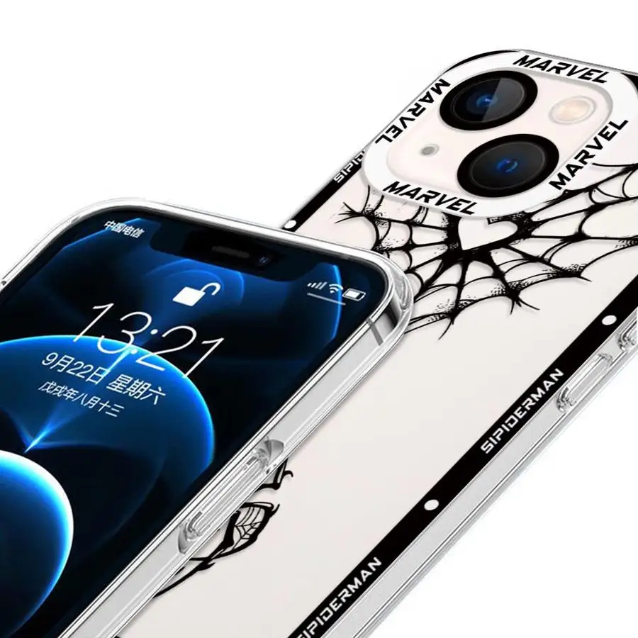 Чехол для телефона с логотипом Marvel Sipiderman Moto G22 2022 G32 G52 G71 G72 G73 Edge 40 5G Cover