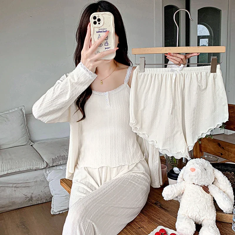 Женские хлопковые пижамы NoEnName_Null весна-лето-осень