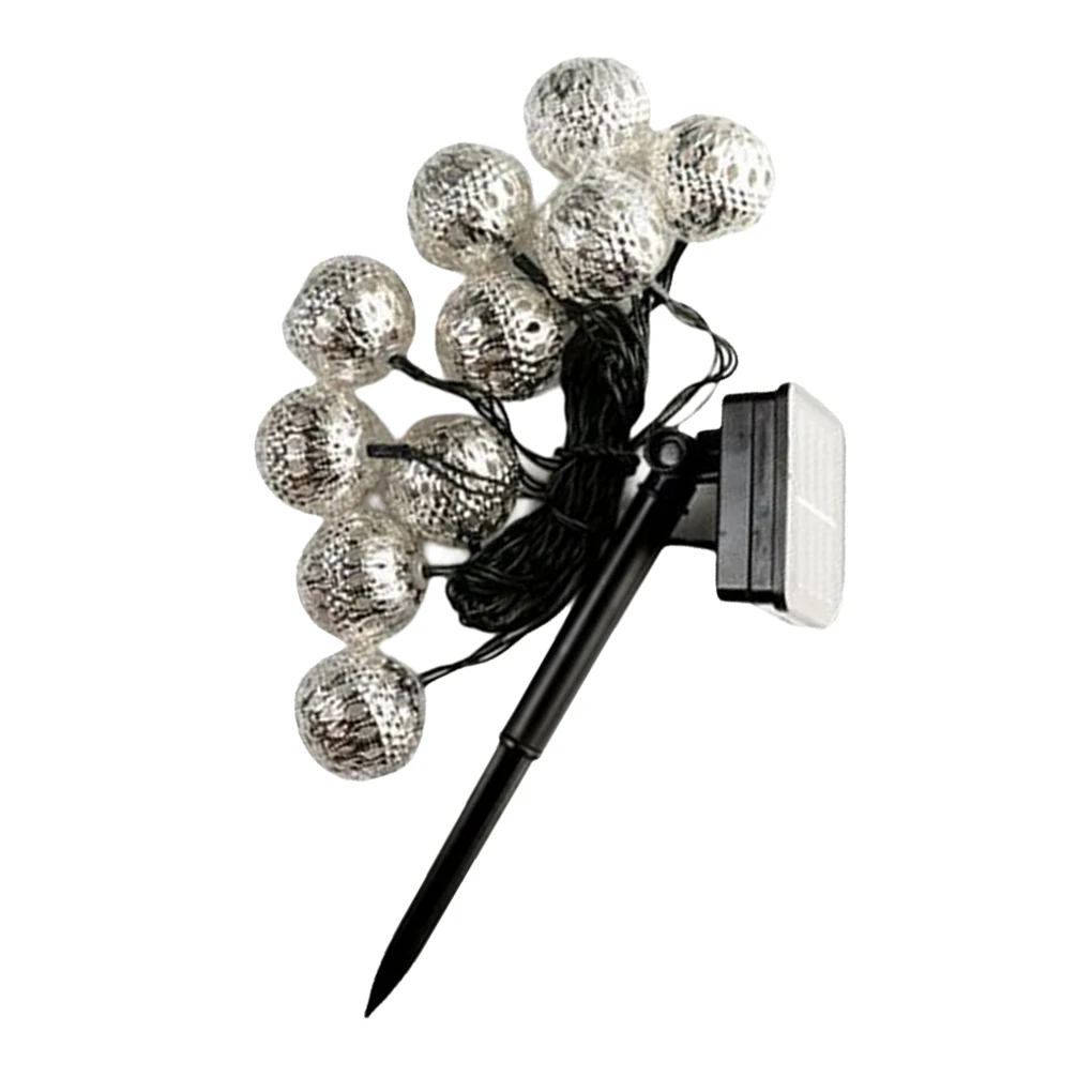 

String Lights 10 LED Patio Lamp Efficient Connectable Globe Bulb Lantern Holiday Supplies Garden Accessory for Indoor Outdoor