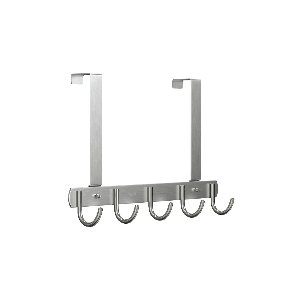 

Door Hanger Hanging Hook Storage Rack Multipurpose Stainless Steel Solidness Universal Towel Bathroom Wall Mount
