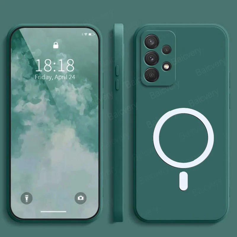 Для Samsung Galaxy A23 4G SM-A235F 5G SM-A236U A33 цветной матовый чехол с магнитной наклейкой