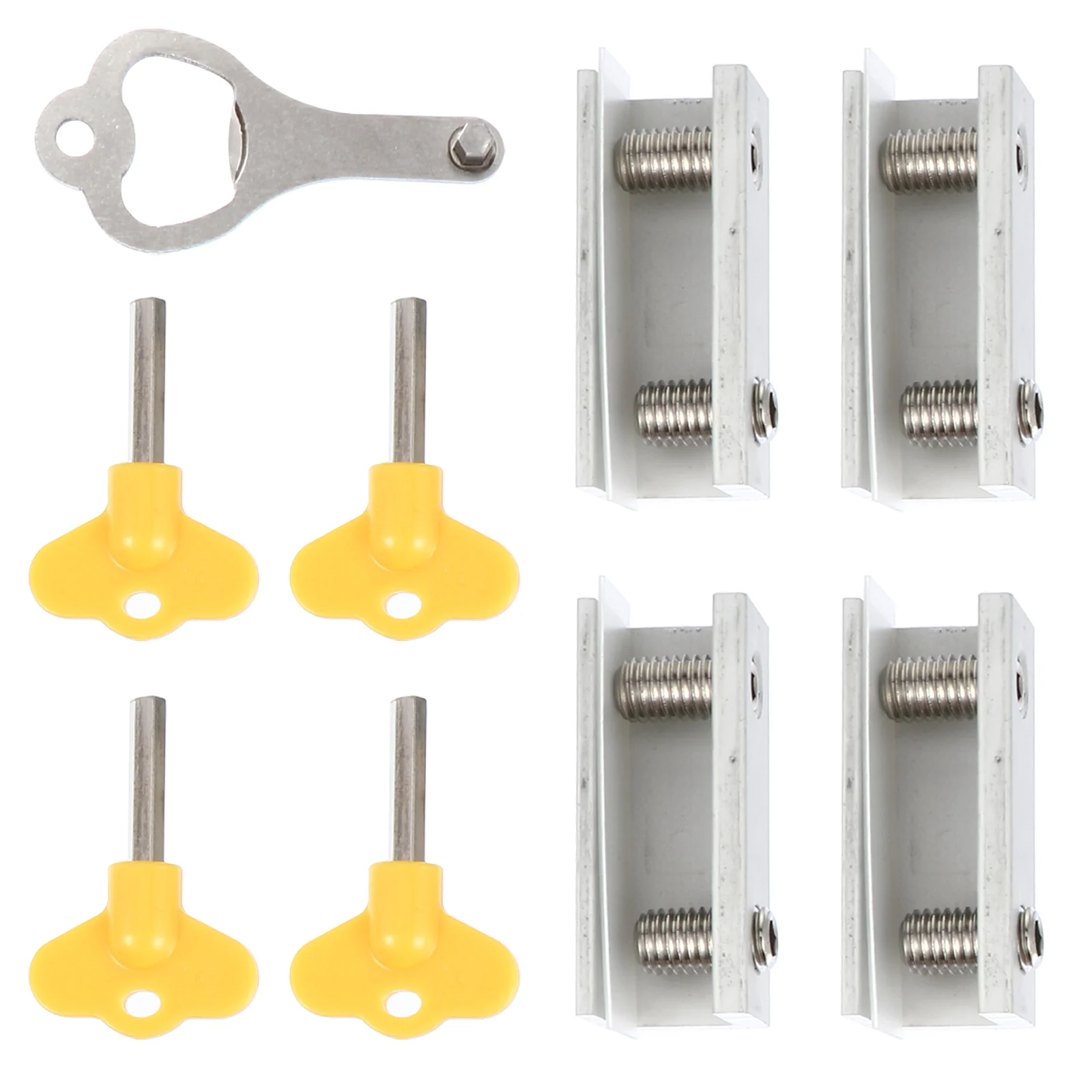 

5 Pcs/set Window Locks Child Proof Limiter Anti-theft Door Safety Aluminum Alloy Sash Baby