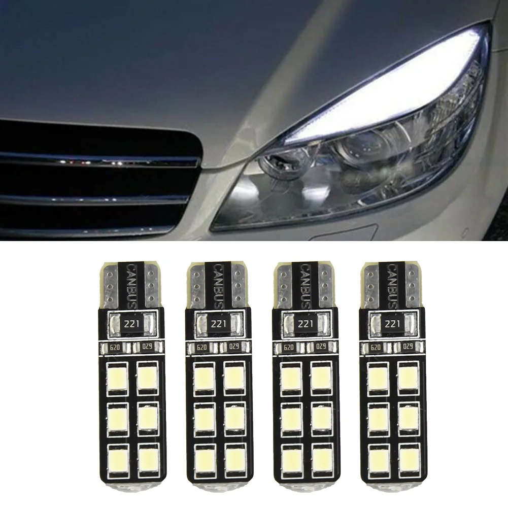 

4x Error Free Eyebrow Eyelid Lights Bulbs For LED Mercedes-Benz W204 C300 C350 T10-12SMD-2835 LED Car Lighting Accessories