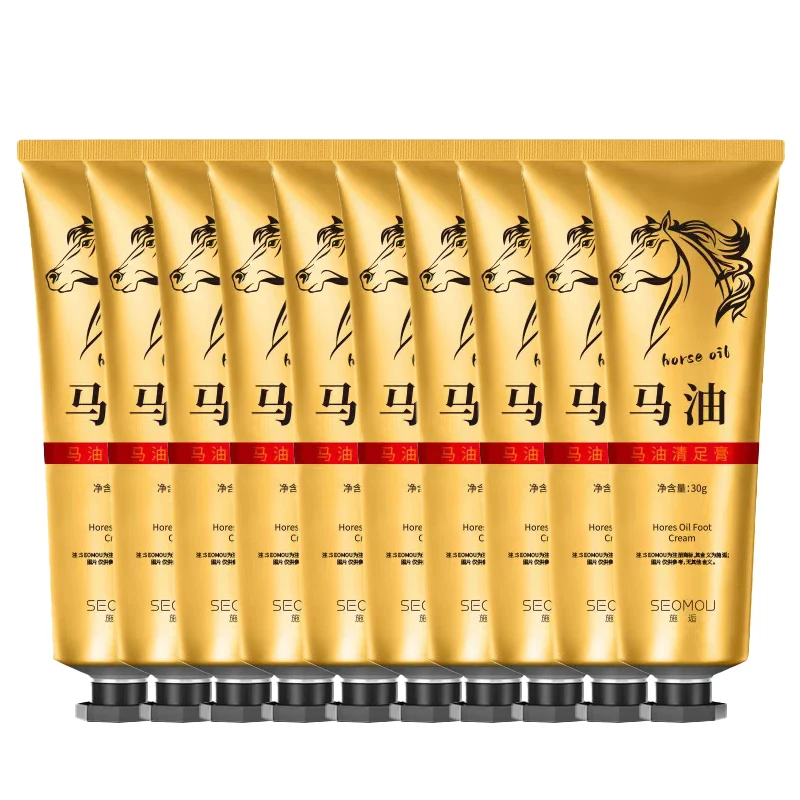 

Крем для рук с конским маслом 10 шт., увлажняющий питательный антивозрастной зимний крем для рук против трещин и следов, 30 г