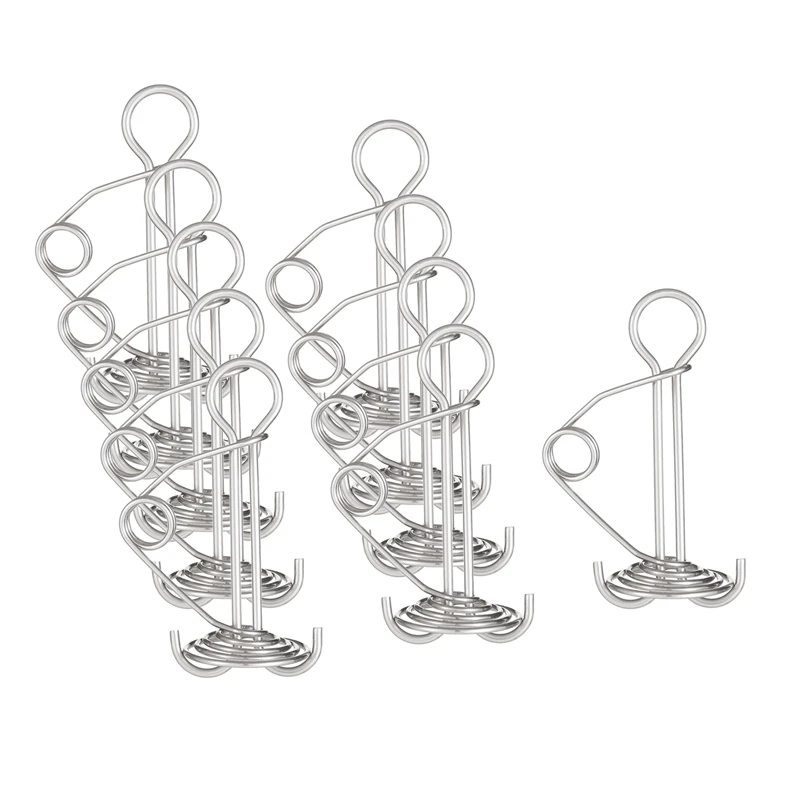 

10Pcs/Set Spiral Shaped Spring Octopus Deck Peg Rope Buckle Awning Tent Stakes Hook Board Peg Camping Hiking Accessories