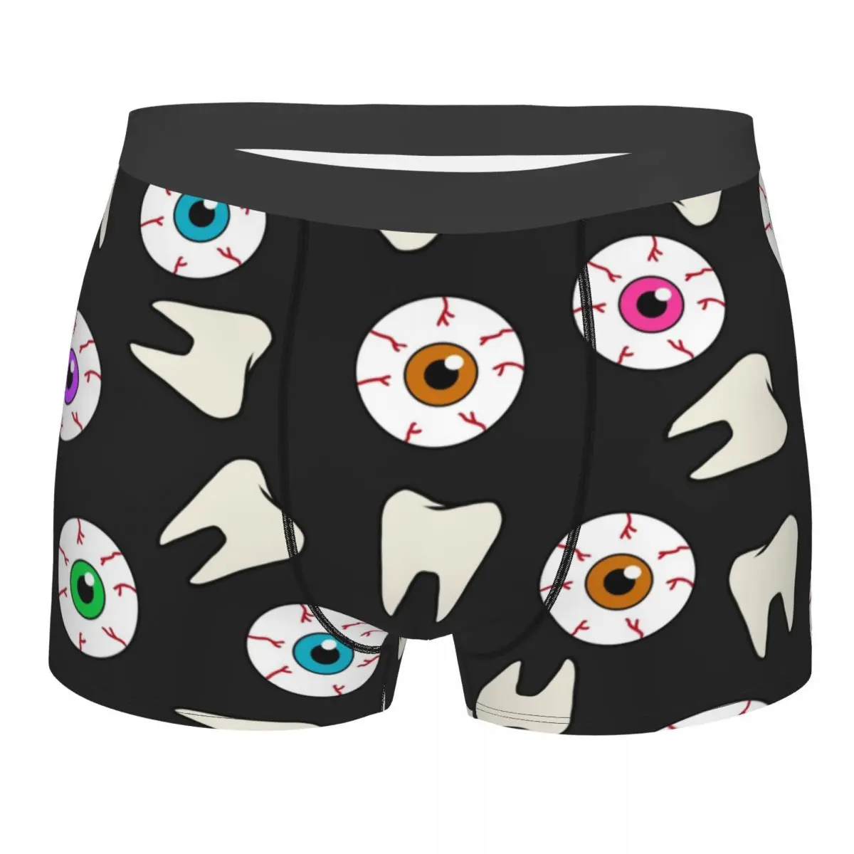 

Men Eyes And Teeth Underwear Sexy Boxer Shorts Panties Male Soft Underpants Plus Size