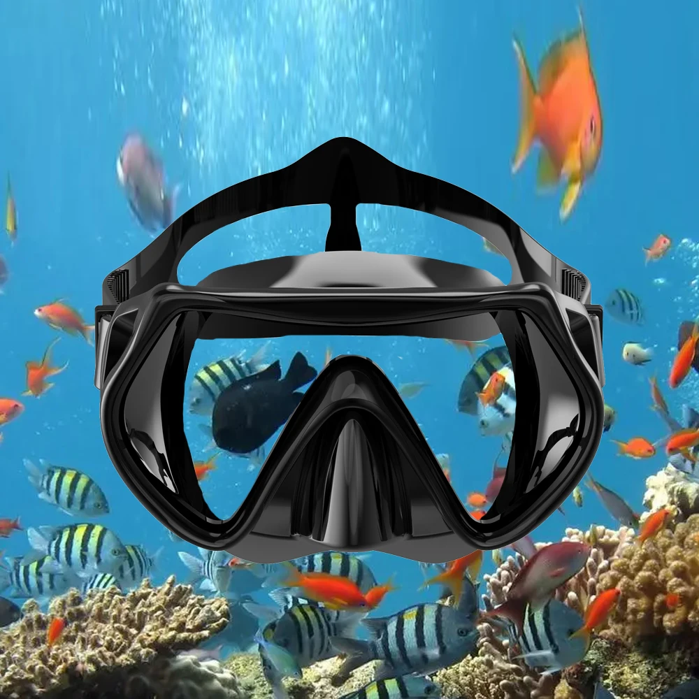 Маска для подводного плавания незапотевающие очки дайвинга детей плавательная