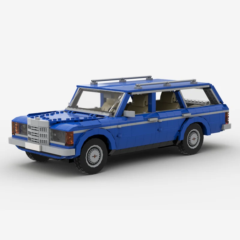 1534 шт. MOC Роскошный бренд автомобилей Mercedis-Benzi W123 Универсал с четырьмя