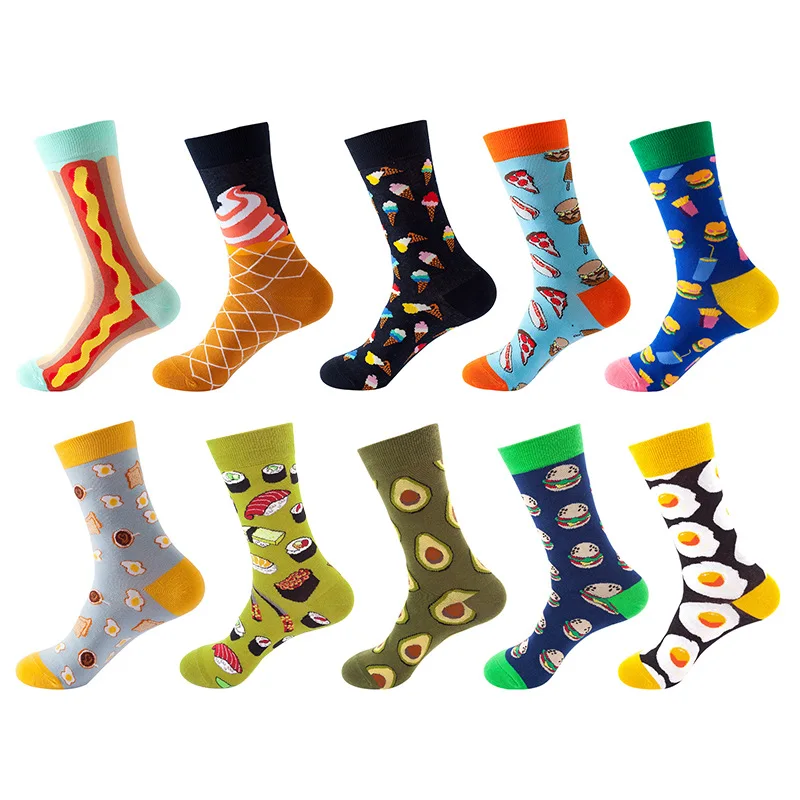 Socks for Men and Women 10 Pairs Funny Women Socks Lovely Cute Cartoon Autumn and Winter Gift Leisure Socks Female Wholesale