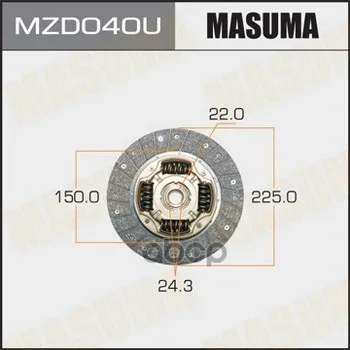 Диск Сцепления [225 Mm] Mitsubishi Delica 99-03 Masuma арт. MZD040U