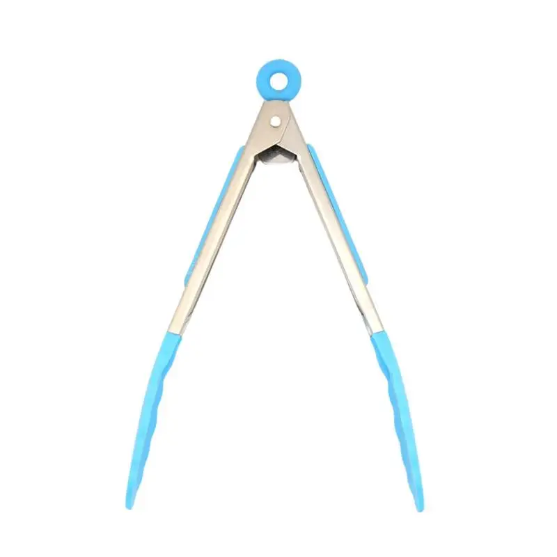 

Аксессуары для барбекю, гриль, многофункциональный зажим из нержавеющей стали, щипцы с ручкой из термопластичной резины для десерта