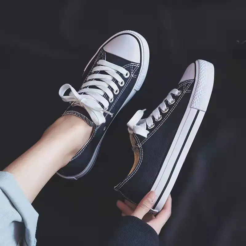 

Classic Women's Sneakers Sports Canvas Shoes for Female Casual Ladies Flat Lace-up Women Shoes 2022 Summer