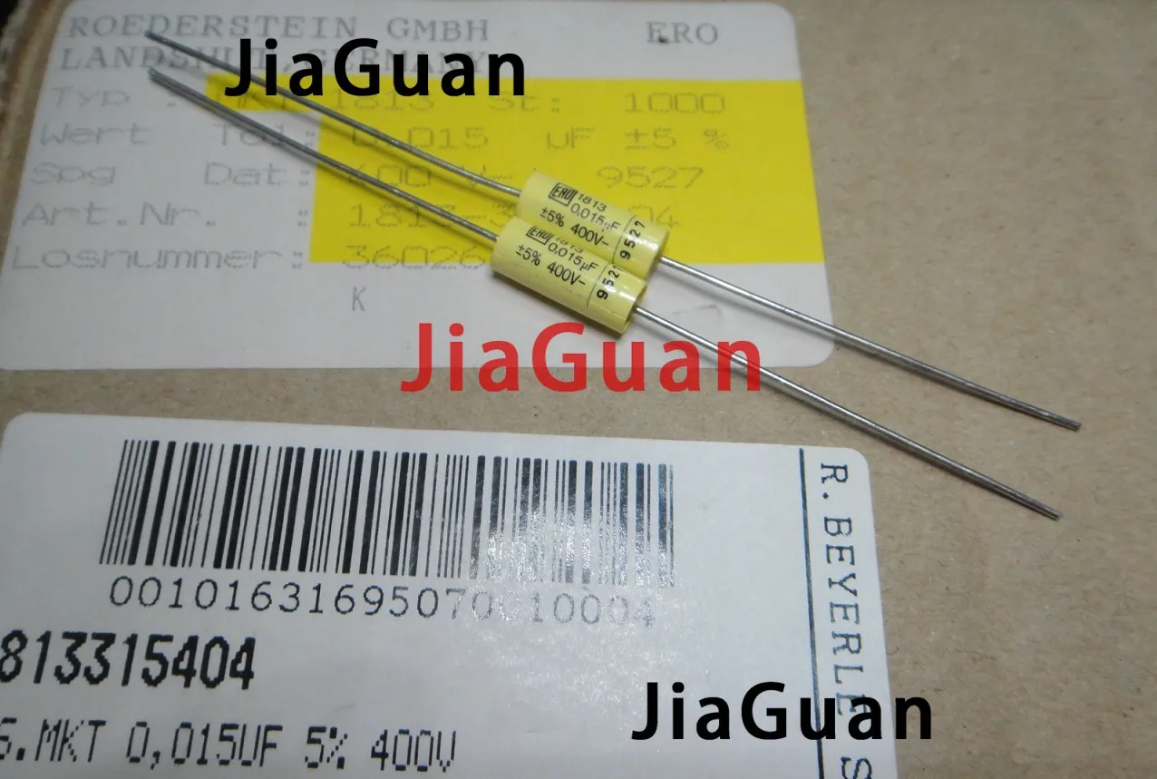20 шт. Новый VISHAY ERO MKT1813 0 015 мкФ 400V 5X13MM осевой пленочный конденсатор 153/400V 5% HiFi audio MKT